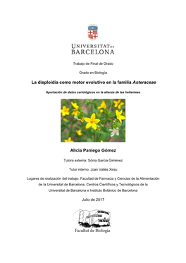La Disploidía Como Motor Evolutivo En La Familia Asteraceae Alicia