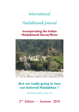 UK Haidakhandi Journal