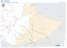 ETHIOPIA Administrative Map: Somali Region As of October 2020