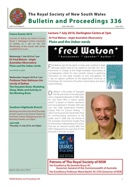 Bulletin and Proceedings 336 ABN 76 470 896 415 ISSN 1039-1843 June 2010