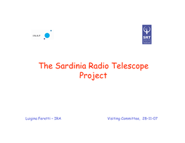 The Sardinia Radio Telescope Project