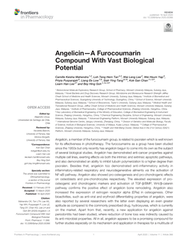 A Furocoumarin Compound with Vast Biological Potential