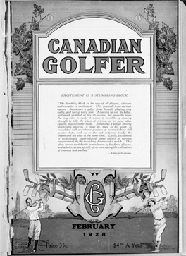 Canadian Golfer, February, 1928