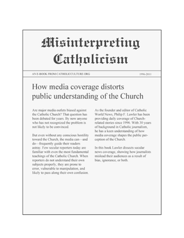 Misinterpreting Catholicism