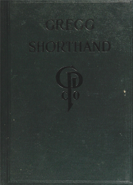 1916 Gregg Shorthand Manual