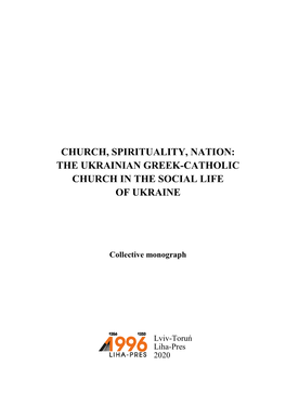 The Ukrainian Greek-Catholic Church in the Social Life of Ukraine