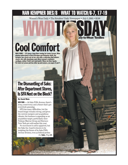 Cool Comfort NEW YORK — It’S Been a Long Time Coming for Lynne Larson