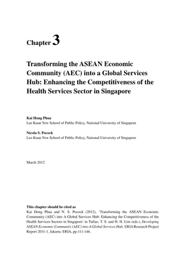 Singapore's Report on Health Services