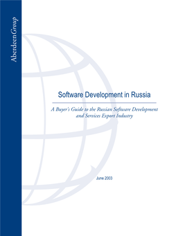 Software Development in Russia