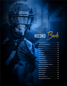 WVU FOOTBALL by DECADE O5 0‑35/L Oregon Morgantown O12 20‑16/W William & Mary Williamsburg, Va