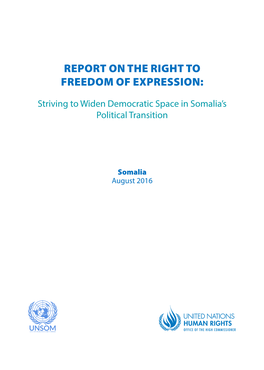 REPORT on the Right to Freedom of Expression