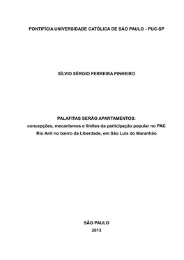 Puc-Sp Sílvio Sérgio Ferreira