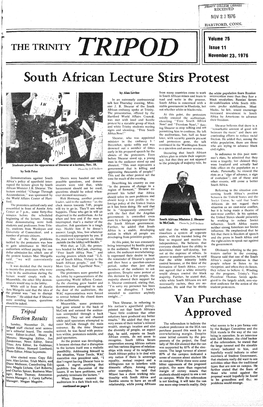 South African Lecture Stirs Protest