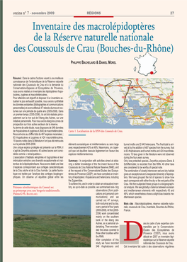 Inventaire Des Macrolépidoptères De La Réserve Naturelle Nationale Des Coussouls De Crau (Bouches-Du-Rhône)