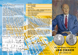 Ján Cikker Started Composing at a Time When Weight: 18 G Composition in Slovakia Was Only Just Finding Its Way