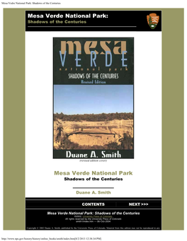 Mesa Vedre National Park: Shadows of the Centuries