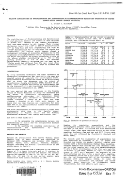 Relative Contributions of the Prochlorococcus To