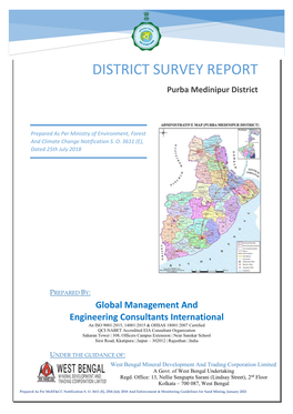 DISTRICT SURVEY REPORT Purba Medinipur District