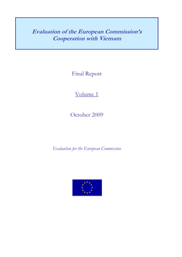 Evaluation of the European Commission's Cooperation With