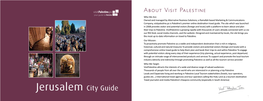 Jerusalem City Guide 1 Table of Contents