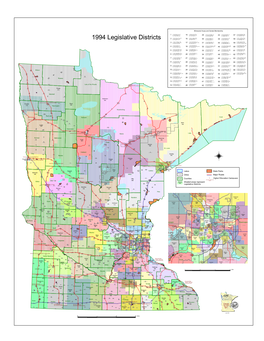 Minnesota House Districts with Member Names