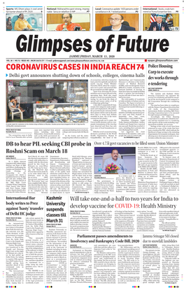 Coronavirus Cases in India Reach 74