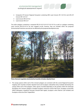 Environmental Management Ecological Assessment Report