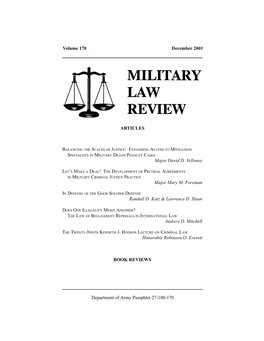 Military Law Review