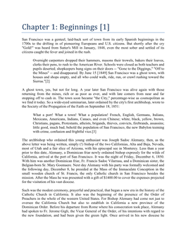 Chapter 1: Beginnings [1]