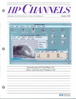 Introducing HP Newwave 3.0 Above and Beyond Windows 3.0