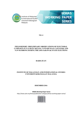 IKMAS Working Paper Series Abstract