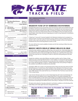 Kstatenotes050312 KSU Track Notes