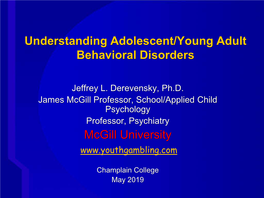 Understanding Behavioral Disorders