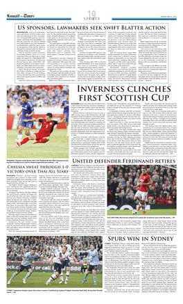 Inverness Clinches First Scottish Cup