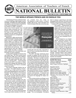 National Bulletin Volume 33, No