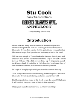 Stu Cook Bass Transcriptions