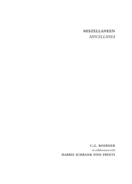 Miszellaneen Miscellanea