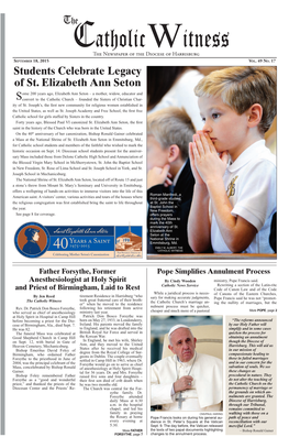 Students Celebrate Legacy of St. Elizabeth Ann Seton
