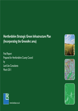 Hertfordshire Green Infrastructure Study