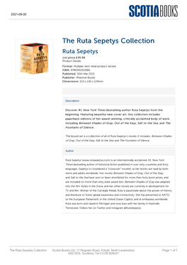 The Ruta Sepetys Collection