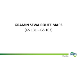 Gramin Sewa Route Maps (Gs 131 – Gs 163)