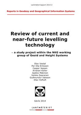 Review of Current and Near-Future Levelling Technology