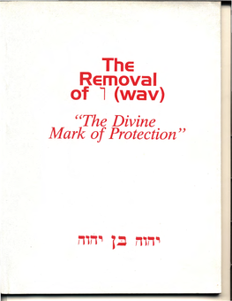 The Removal of (Wav) ''The Divine Mark of Protection''