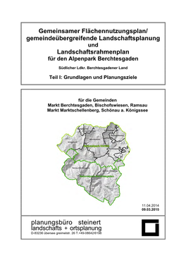 Planungsbüro Steinert Landschafts + Ortsplanung D-83236 Übersee Greimelstr