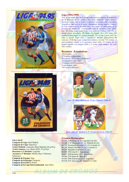 Liga 1994-1995 Resumen