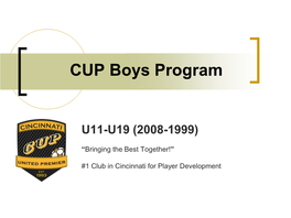 CUP Boys Program