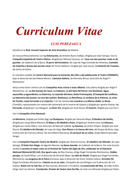 Curriculum Vitae