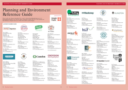 PLANNING and ENVIRONMENT REFERENCE GUIDE PLANNING and ENVIRONMENT REFERENCE GUIDE Planning and Environment