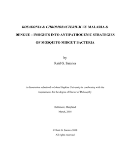 Kosakonia & Chromobacterium Vs