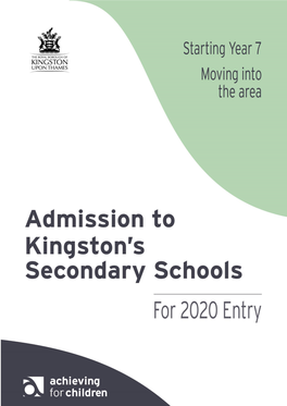 Kingston Secondary Guide 20